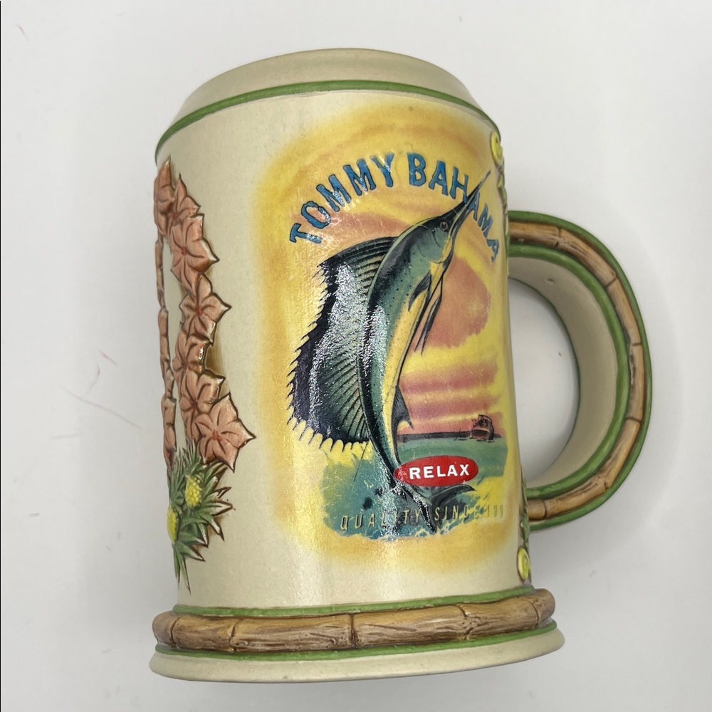 Vintage Tommy Bahama Relax Mug with Marlin and Tropical Design